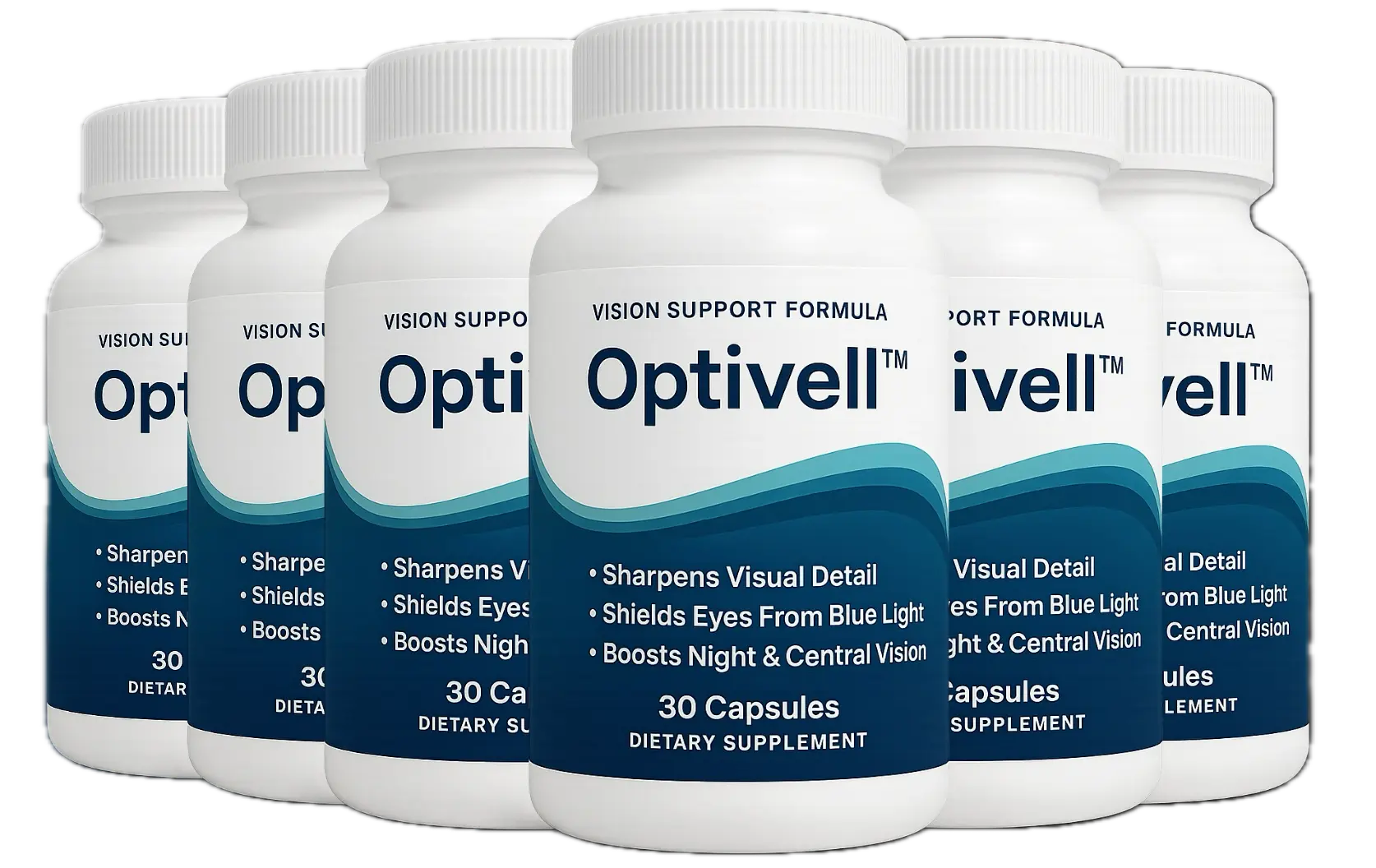 OptiVell Best Value Package - 180 Days of Visual Clarity - 6 Bottles Vision Supplement